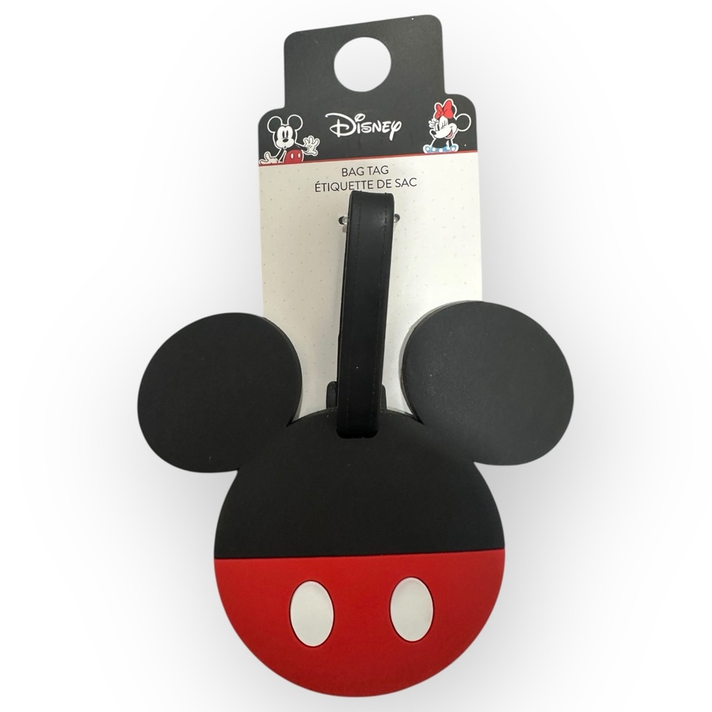Disney Mickey Mouse Luggage Tag silicone travel NWT New Gift